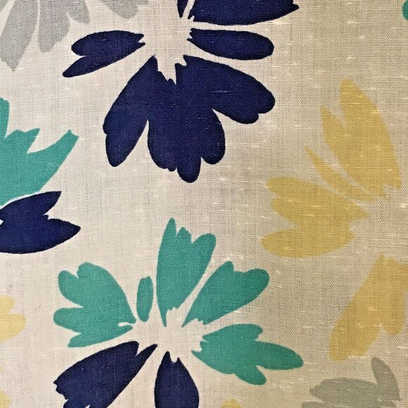 Alfred Dunner Linen Women's 10 Multi-Color Floral Blouse Short Sleeve Button-Up - Picture 3 of 10